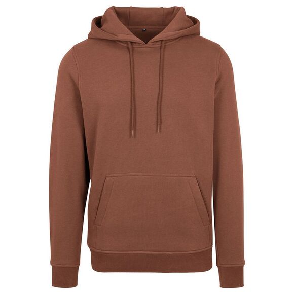 Build Your Brand Mens Heavy Pullover Hoodie / Bark